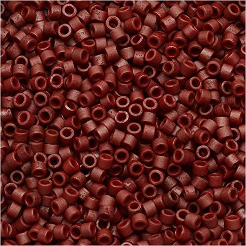 Miyuki Delica Seed Beads 11/0 - Matte Metallic Dark Maroon DB378 7.2 Grams