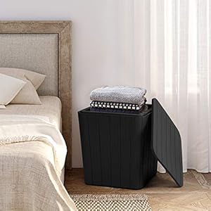 YITAHOME 11.5 Gallon Outdoor Side Table with Storage Small End Table for Coffee, Patio Decor,Cushions(Black) YITAHOME 115 Gallon Outdoor Side Table with Storage Small End Table for Coffee Patio DecorCushionsBlack