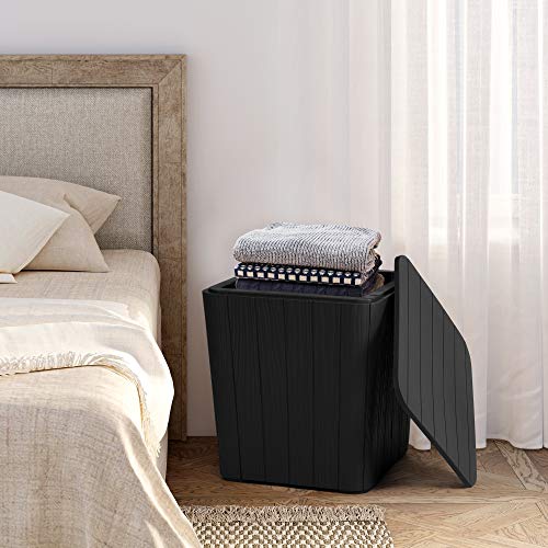 YITAHOME-115-Gallon-Outdoor-Side-Table-with-Storage-Small-End-Table-for-Coffee-Patio-DecorCushionsBlack YITAHOME 115 Gallon Outdoor Side Table with Storage Small End Table for Coffee Patio DecorCushionsBlack