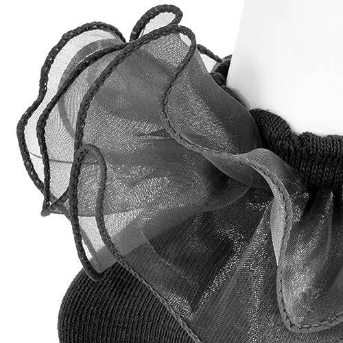 Toddler Socks Girls Kids Cute Big Double-Layer Lace Frilly Dress Ruffle Socks for Little Girls 2 Pairs3