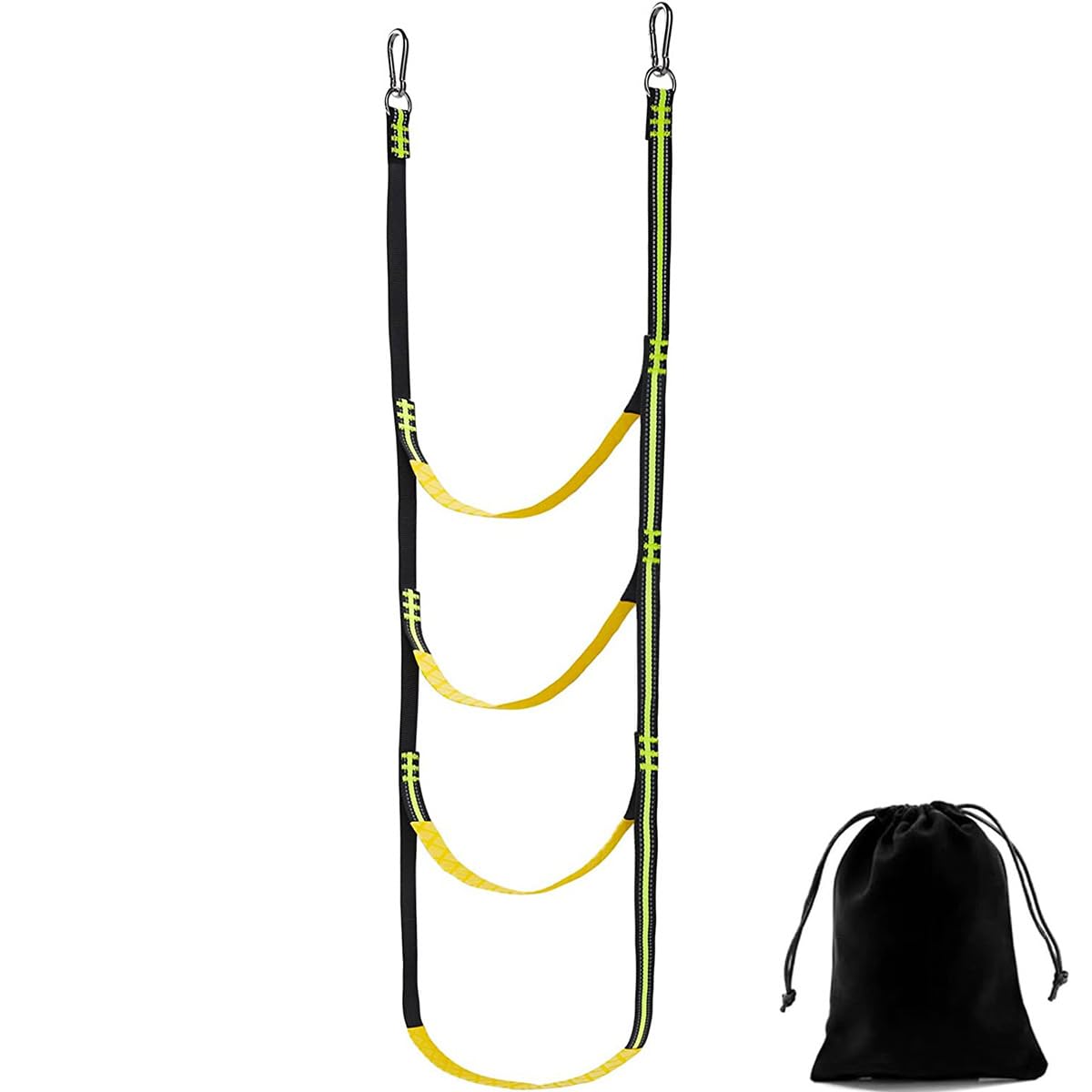 Échelle De Corde Pliante Pour Bateau - Nylon, Crochets Inox, Antidérapante, Charge 200 Kg, 156 Cm
