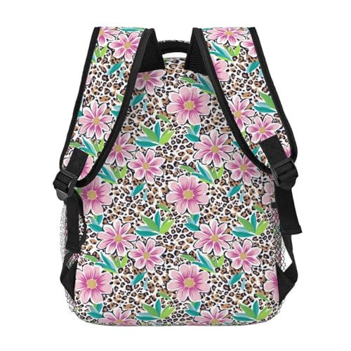 Colorful Boho Daisy Floral Backpack Multipurpose Shoulder Bag Capacity Gym Outdoor Hiking Travel Camping Gym Daypack 16in4