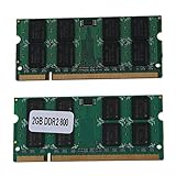 Formfaktor : SODIMM 200 pin SODIAL (R) 2 x 2GB PC2-6400 DDR2 800MHz 200 Pin Laptop-Speicher