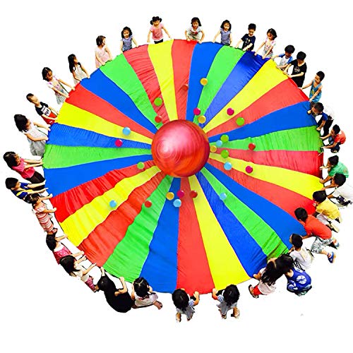 運動会 幼稚園 保育園用のカラカラ プレイ傘 2m~10m展開 4色 スポーツ 屋外の活動 訓練器具