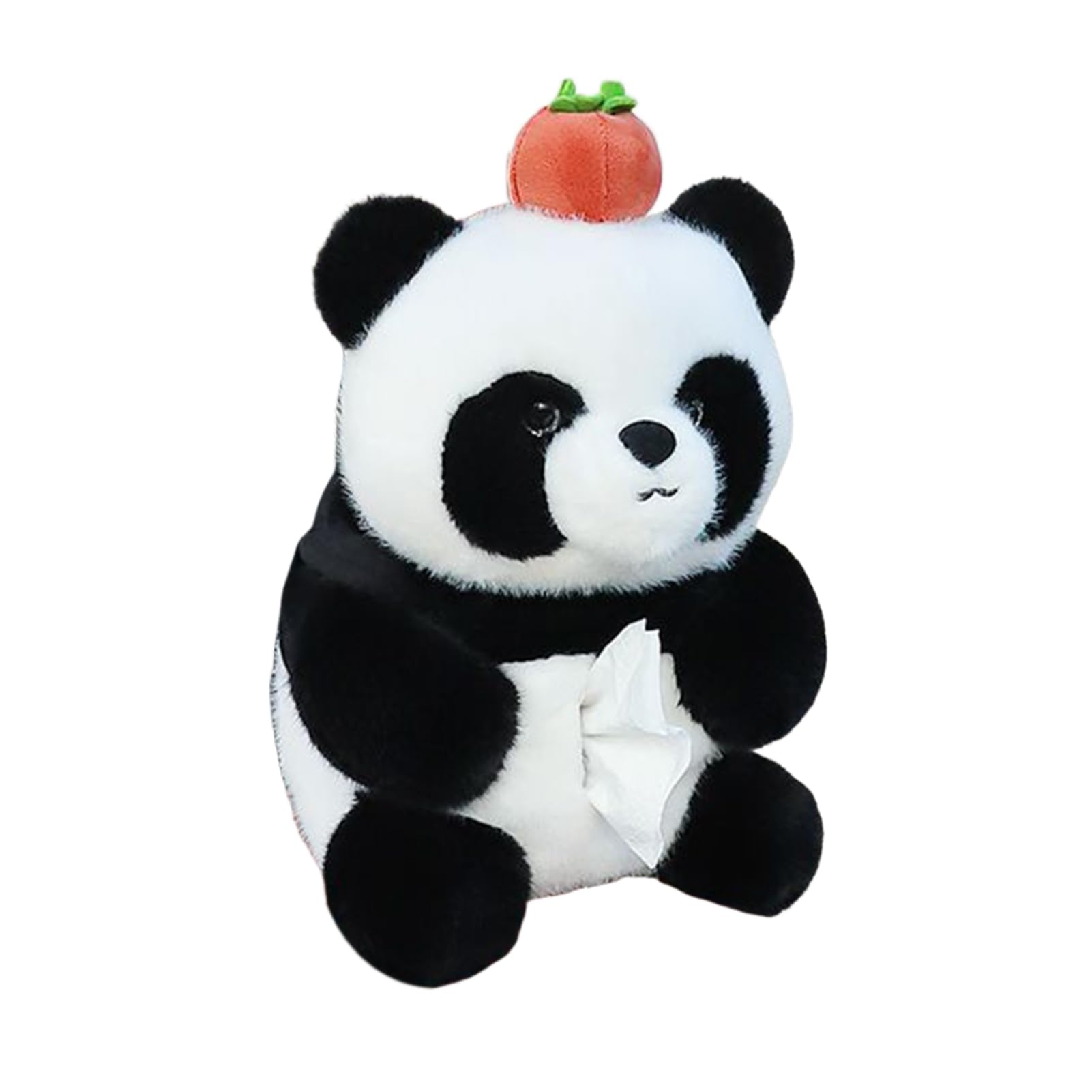 Glifora Car Trash Can with Tissue Box - Cute Bear Design Plush Doll, Waterproof Inner Bucket, Car Armrest Organiser Fits Most Centre Consoles