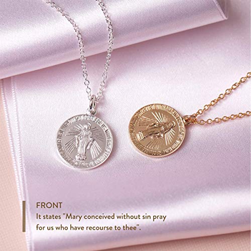 Dainty Necklace For Women, Solid 925 Sterling Silver or 14k Gold Filled Metals, Fine chain, Meaningful Pendant Gift For Her, Made In USA, 16"-18" Adjustable2