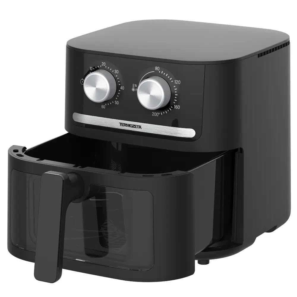 FRITTOSNELLA 6.5L – Friggitrice ad Aria con Finestra di Controllo, Cestello Antiaderente e Timer 60 Min