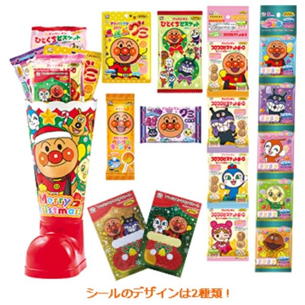 Amazon.co.jp: 不二家 アンパンマン クリスマスブーツ × 4個 : 食品