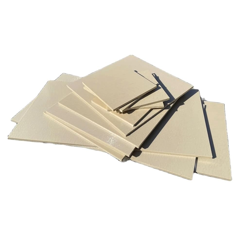 Tablero PEEK 250x250 mm - Hoja de plástico reutilizable mecanizable resistente al calor -, 1 unidad(Thickness 5mm)