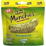 Mt. Olive Munchies Kosher Petite Dills in Pouches, 4.8 Ounce (Pack of 6)