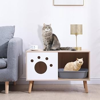 猫 キャット トイレカバー 爪とぎ付き サイドボード 木製 ペットハウス 隠す 猫 キャット トイレカバー 爪とぎ付き サイドボード 木製 ペット