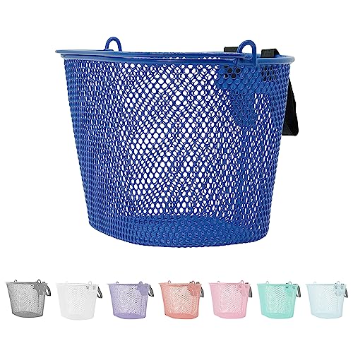 P4B | Happy Kids Fahrradkorb für Kinder in Marineblau mit Klettverschluss...