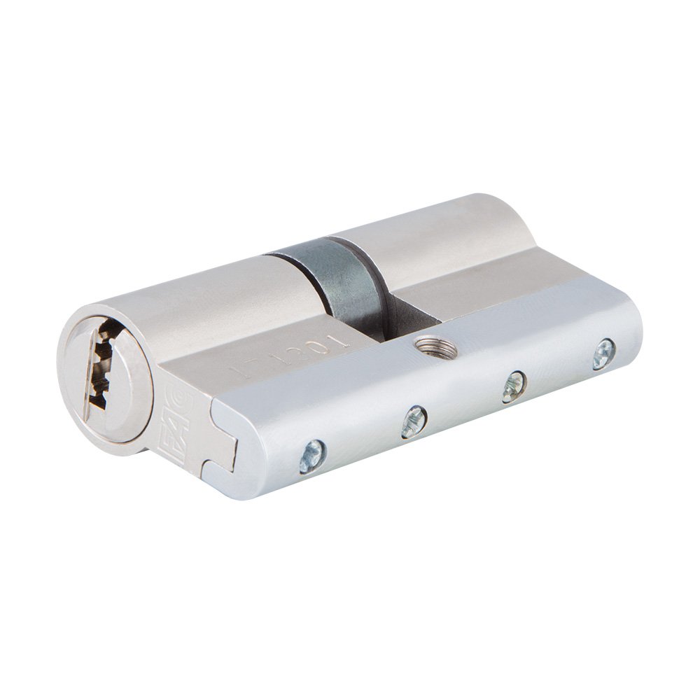 Fac 23253 Cilindro Profilo Europeo di Alta Sicurezza, cromo satinato, 60 mm