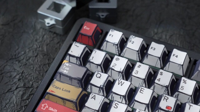 Amazon.com: Retro Anime PBT Keycaps-Cherry Key caps, Manga