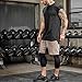 Magiftbox Mens Workout Gym Tanks Muscle Shirts Drop Shoulder Tee T-Shirts for Running Jogging T03_Black_US-M