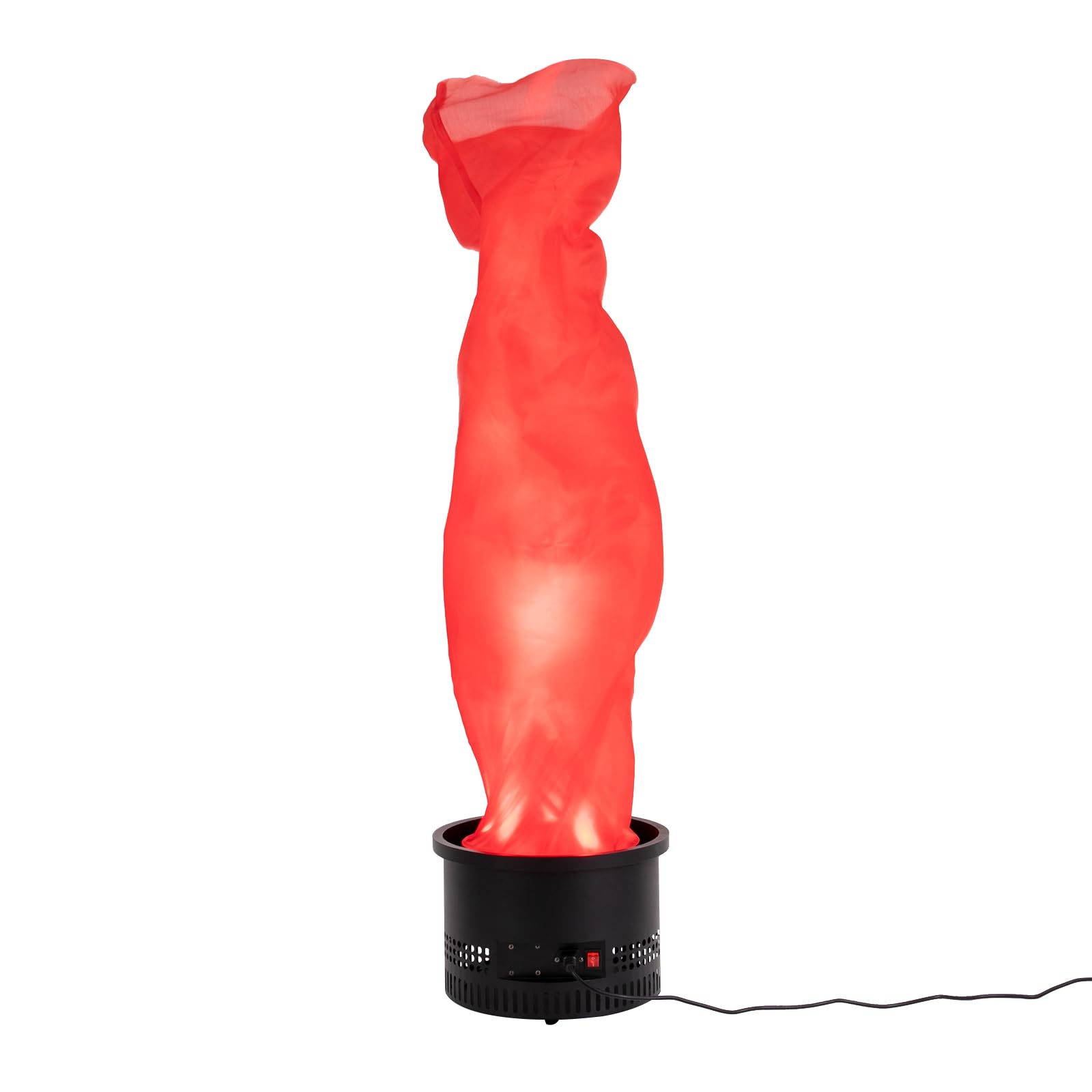 PIAOCAIYIN 5.91ft Fake Fire Flame, Red Simulated Campfire Light, Realistic LED Flame Lamp for Bonfire Party Christmas Halloween 4500RPM (4.92ft)