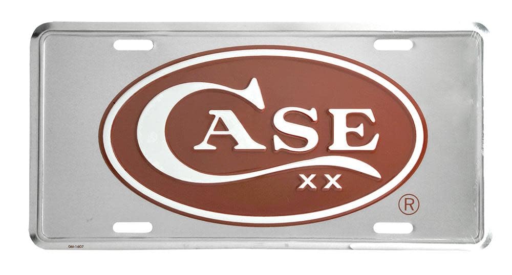 XX Knives Logo Oval Aluminum License Plate