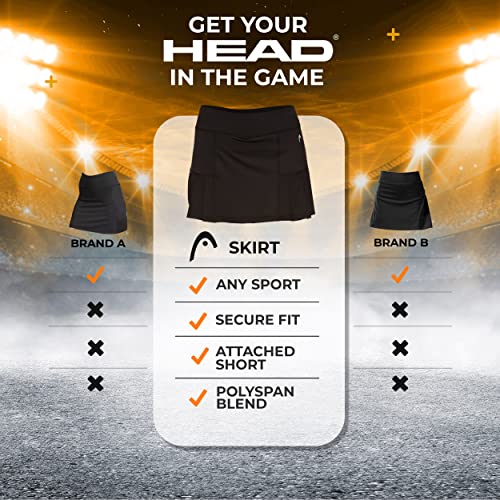 image for HEAD Women's Athletic Tennis Skort - Performance Training & Running Sk
