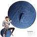 Pelota de Pilates Grande Prueba de Polvo Abrigo 55/65/75cm Silla De Bola de Herramienta con TapóN de Aire for El Ejercicio para el hogar, Oficina, Pilates, Yoga,Azul,75cm