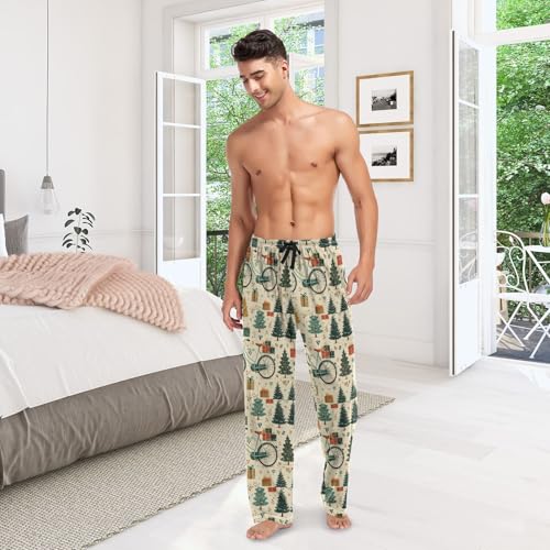 Mens Pajama Bottoms with Pockets Super Soft Wide Leg Sleep Lounge Pants Relaxed for Men S-2XL4