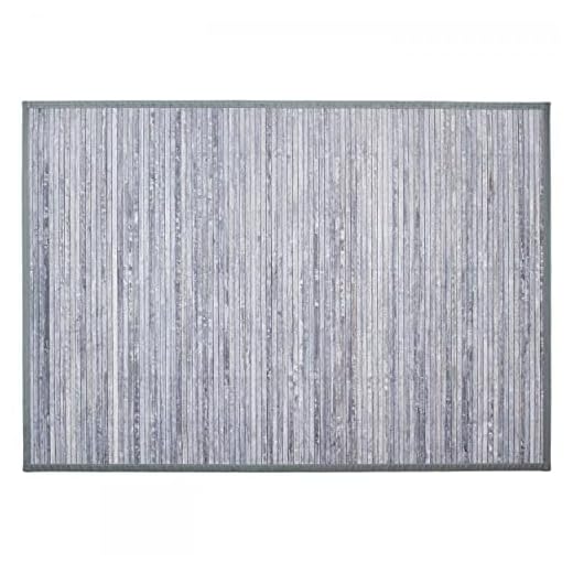 HOGAR Y MAS Alfombra DE Bambu Gris Kella 170x120x0,5CM