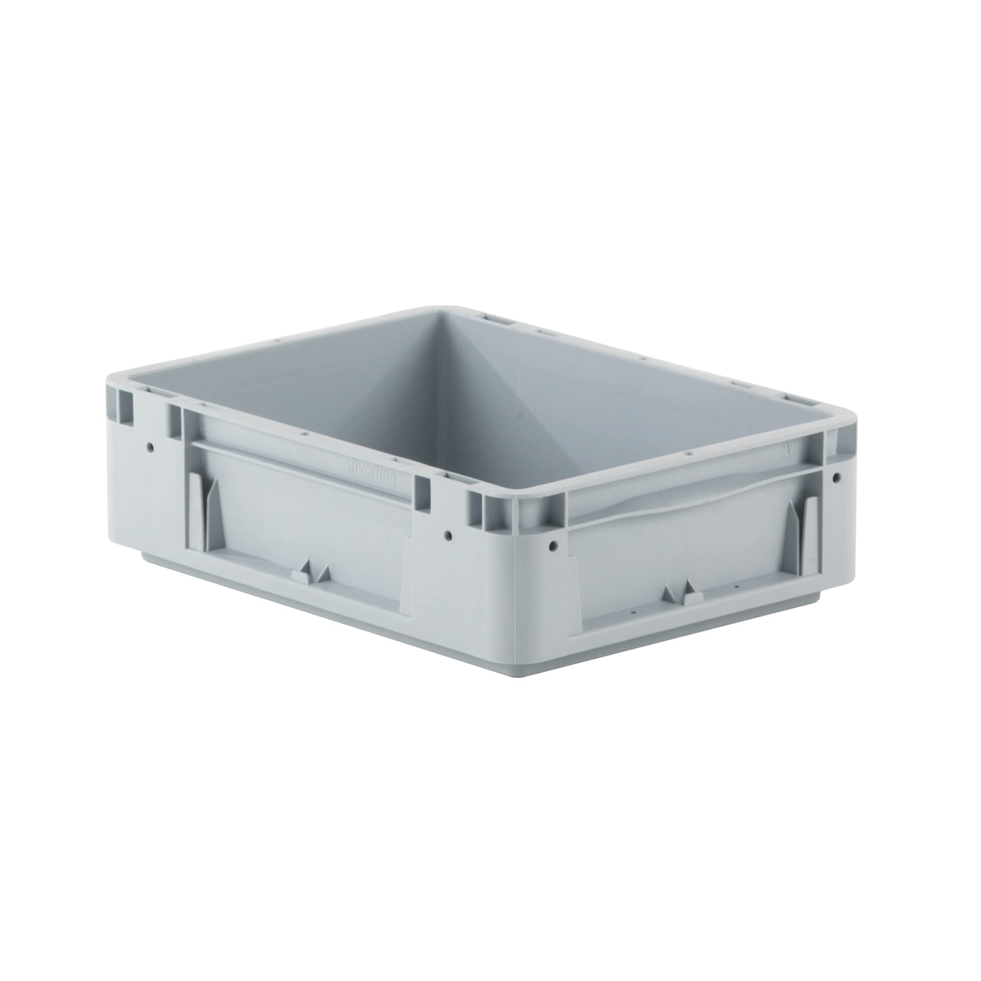 Provost Bac gerbable norme europe poignées fermées gris 10L - 40 x 30 x 12cm