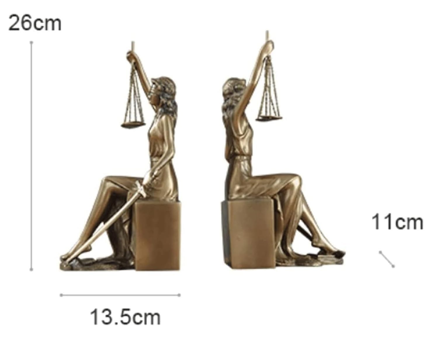 Buchstütze Elegante Buchstützen, Figur, Skulptur, dekorative Buchstütze, abstrakt, für Halten von Büchern, Buchstopper Für Büro Zuhause
