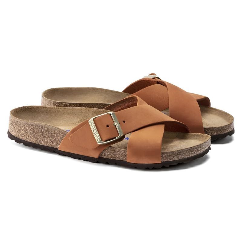Birkenstock Siena Nubuck Sandals - Soft Footbed with Tasteful Urban Feel and Crossed Straps - Multiple Colors & Sizes3