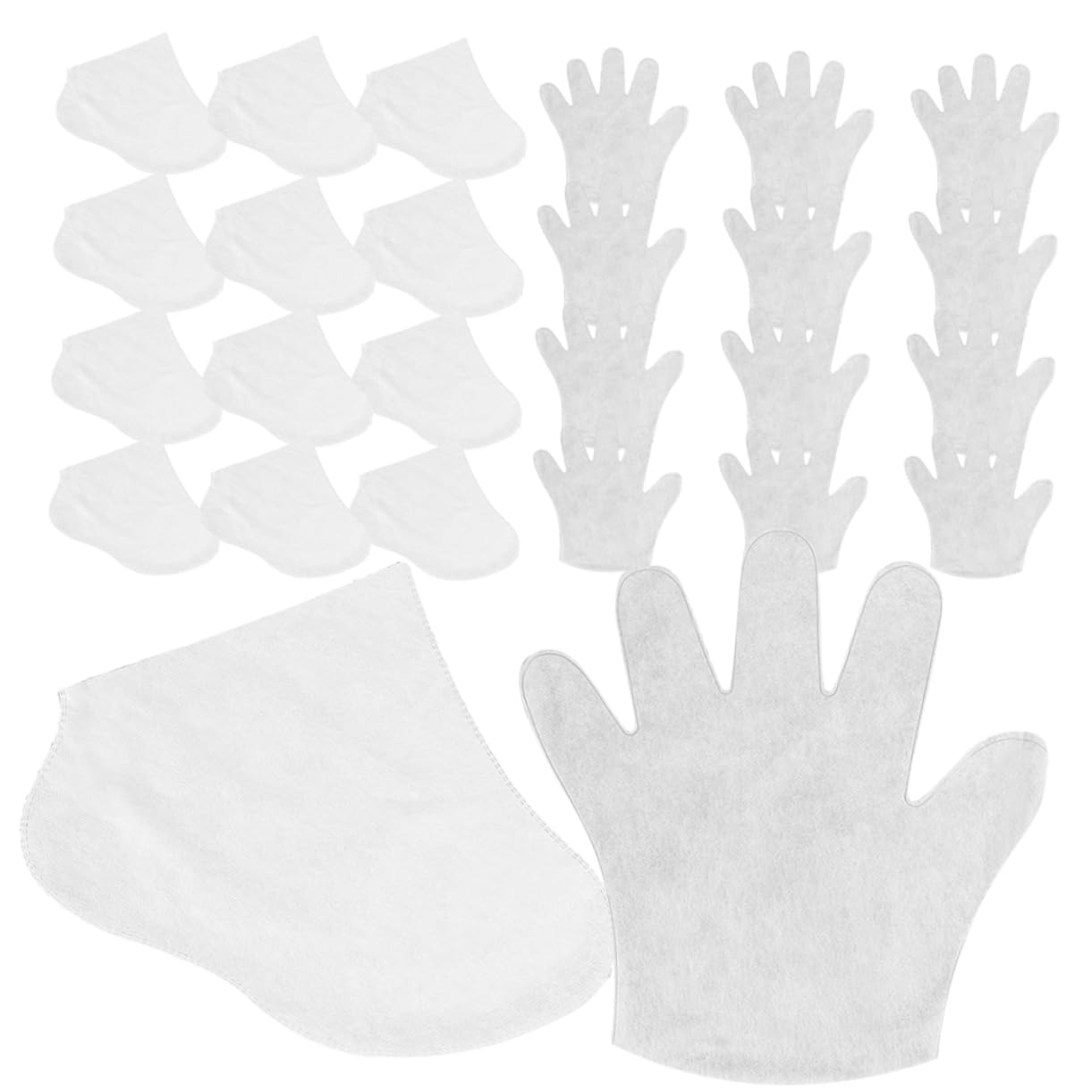 minkissy Paraffin Wax Liners Hand and Foot Gloves Liners Disposable Foot Covers Breathable 20pcs Pack