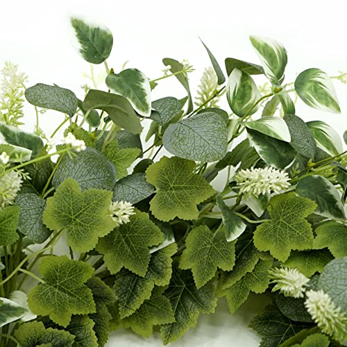 20 Inches Green Eucalyptus Wreath Spring Summer Wreath For Front Door With Tassel,Berry For Indoor Outdoor Festival Home Farmhouse All Season Decor #TOP2