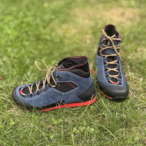 Alpina Joy Men’s Boots – Super Light Leather Hiking Shoes with Waterproof Breathable Membrane, All Weather Grip Slip Resistant Outsole, Approach and Climbing Footwear, Made in Europe4
