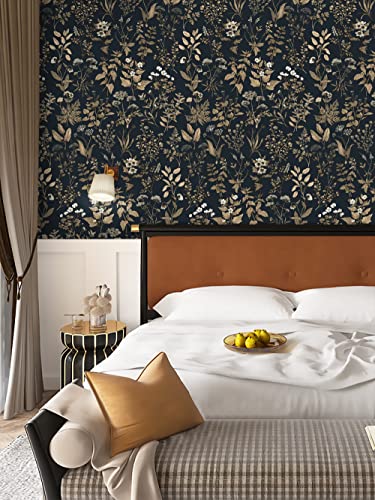 CiCiwind Carta da parati autoadesiva con fiori, 41...