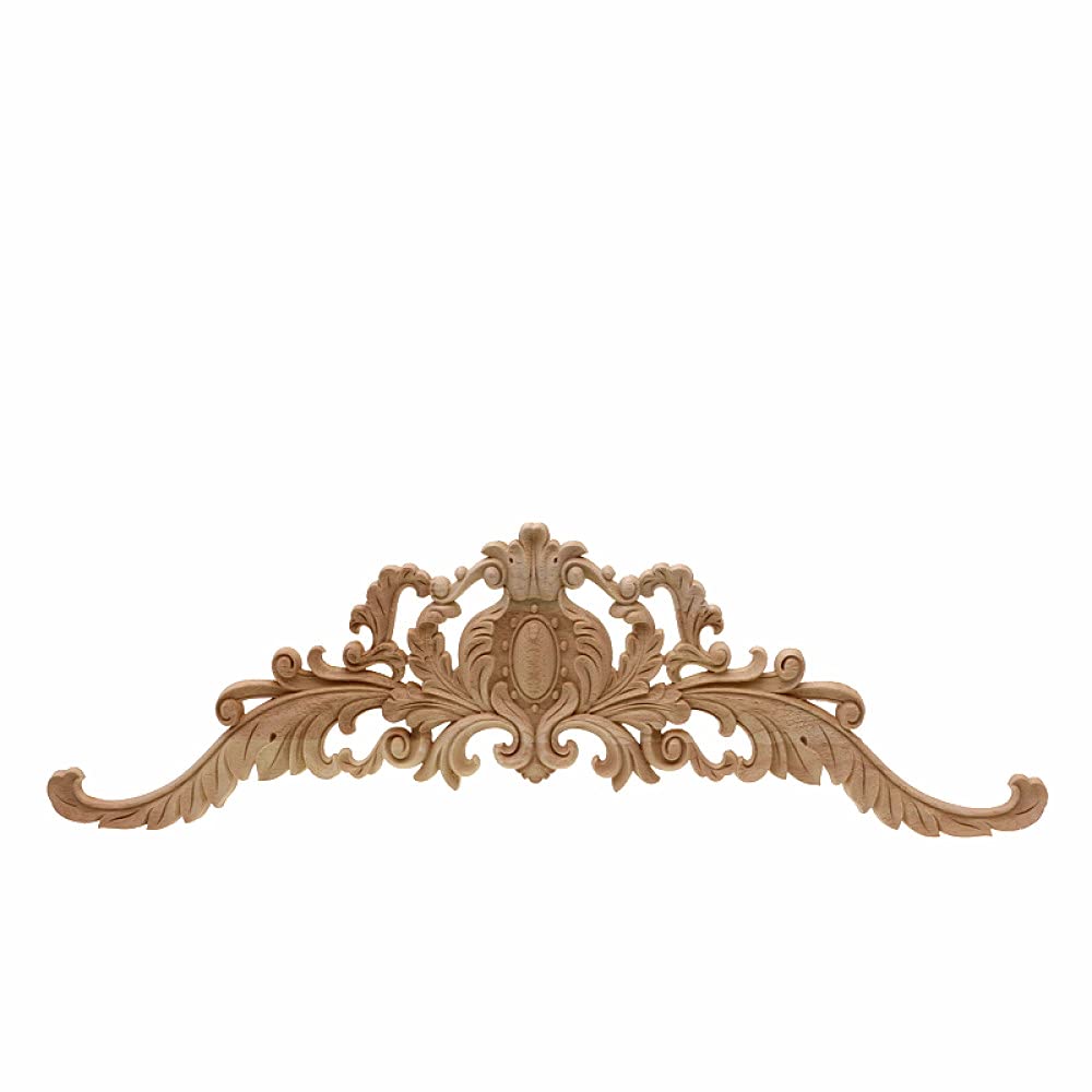 Applique en bois massif sculpté main style vintage pour décoration intérieure chic
