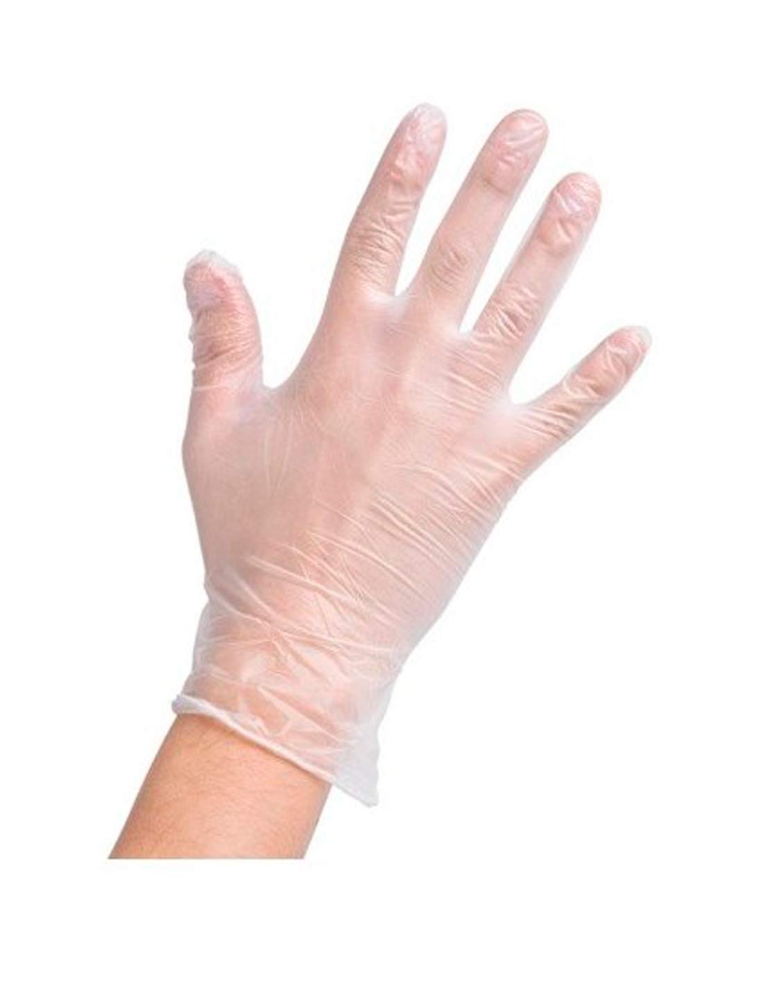 MUNTRADE Guantes Vinilo Transparente | Pack de 100 Uds. (10, L)
