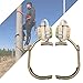 Ramponi Tree Climbing, Acciaio Inossidabile Ramponi da Arrampicata, Regolabile Ramponi per Alberi Professionali per Lavoratore Elettrico, Palo Arrampicata,250model