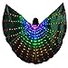 Produktbild Yowablo Schmetterling Flügel Kostüm schmetterlingsflügel Butterfly Schal Flügel Cape Umhang Upgrade LED Wings Bauchtanz Kostüm Mantel, Bauchtanz ( 1 x Flügel + 1 x Teleskopstöcke,Lila )
