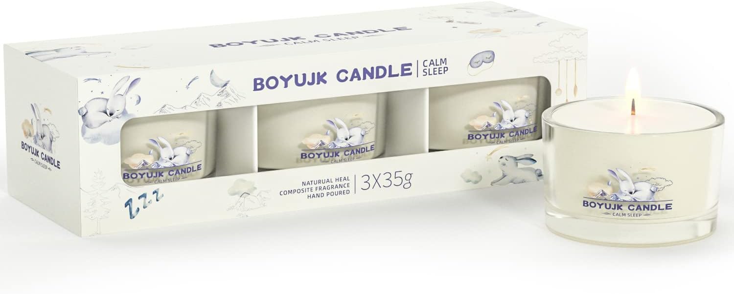 Sleep Candles Gifts for Women Lavender Scented Candles Gift Set for