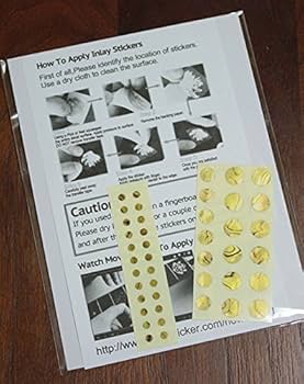 Inlaystickers F 085CD MT AZ Fretboard Markers Inlay Stickers Decals For Guitar & Bass   Custom