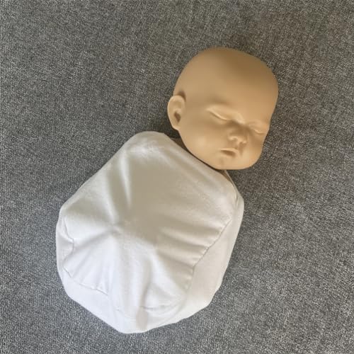 Image of Vomdrok Newborn Photography Props Wrap Mat Infant Boy Girl Stuffer Posing Wrap Assistant Posturefor Photoshoot Props