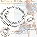 PROSILVER Sterling Silver Cuban Link Anklets for Women Womens Foot Chain Anklet Ankle Braclet
