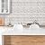 3D Whitewash Brick Wall Panel Peel and Stick,10 Pcs of 12"X12" Small Size Thin PVC Fake Brick Self Adhesive Brick Backsplash Faux Brick Paneling for Interior Wall Decor