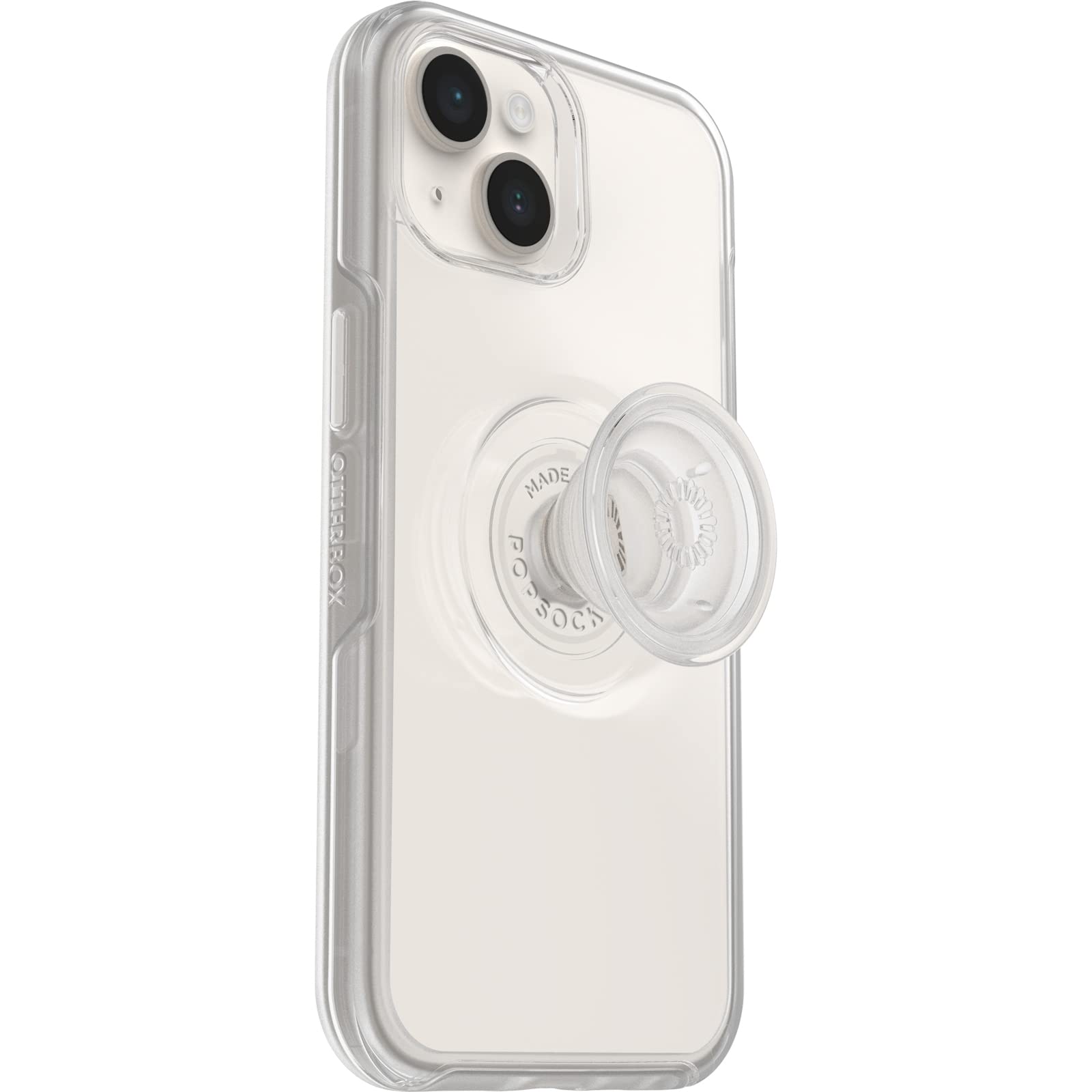 OtterBox Cover per iPhone 14/iPhone 13 Otter+Pop, Resistente a Shock e Cadute, Cover con PopGrip PopSockets, Testata 3X vs Le Norme Anti Caduta Mil-Std 810G, Trasparente