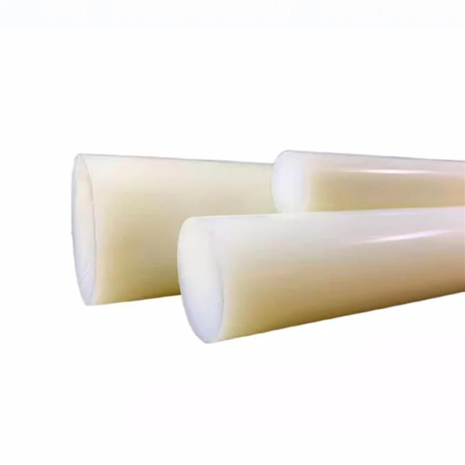 Barras Nylon 1 pieza de varilla nailon Pa66, cilindro sólido resistente al desgaste blanco, alta resistencia, a altas temperaturas, diámetro 15-45 mm para Maquinaria(Dia 30mm)