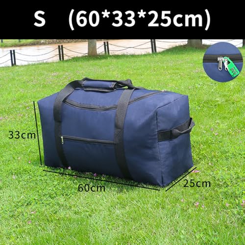 Outdoor Camping Storage Bag Waterproof Oxford Bag Folding Portable Handbag Luggage Carrier for Picnic Beach Camping, S2