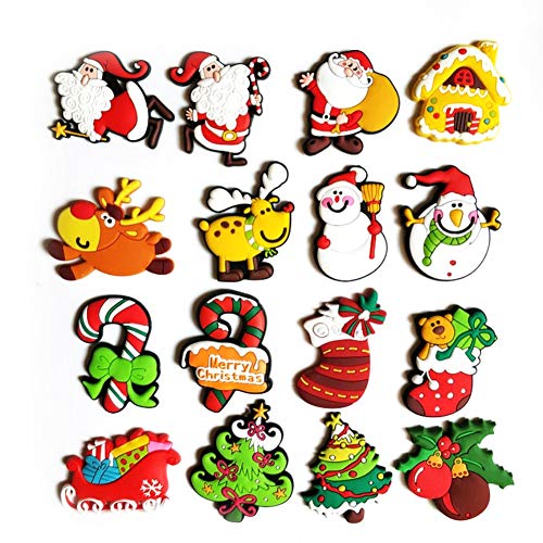 NiceJoy Imanes de Nevera, Tema navideño de Goma Suave para Nevera, Bonita Pegatina de Dibujos Animados,...