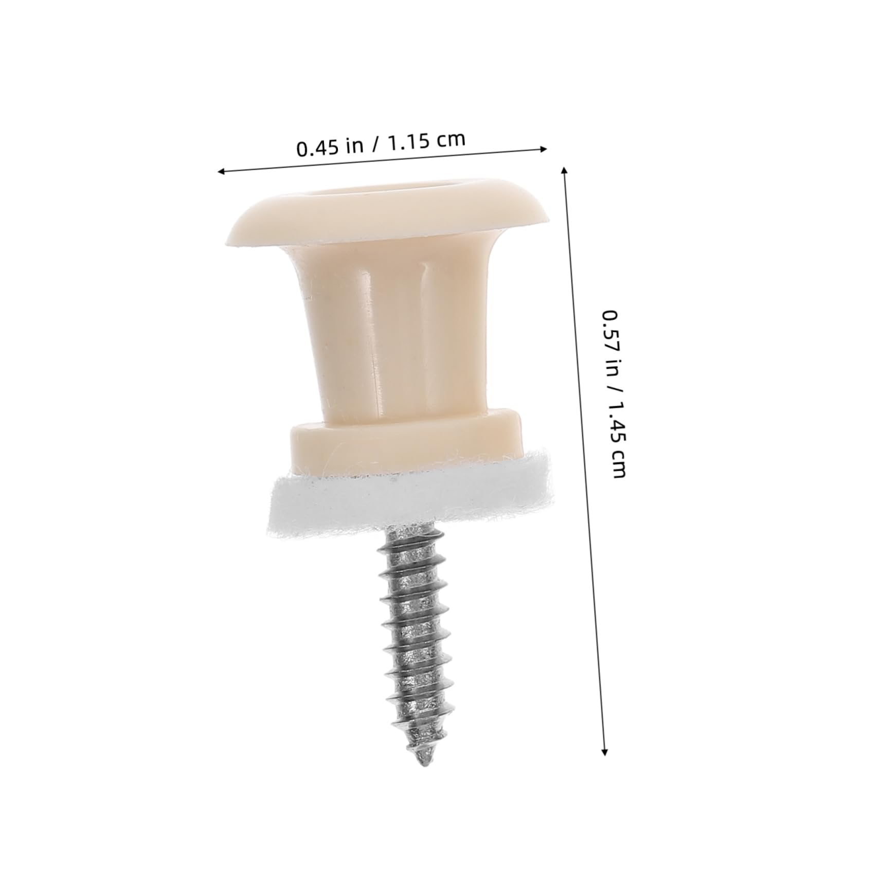 Yardwe Retro Guitar Strap Locks Cream Mushrooms Head 2 Pcs Non- for Acoustic Bass Guitars