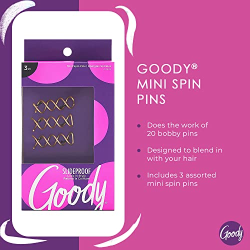 Goody 41457034828 Hair Spin Pin, - Mini Corkscrew Hair Pins thumb #4