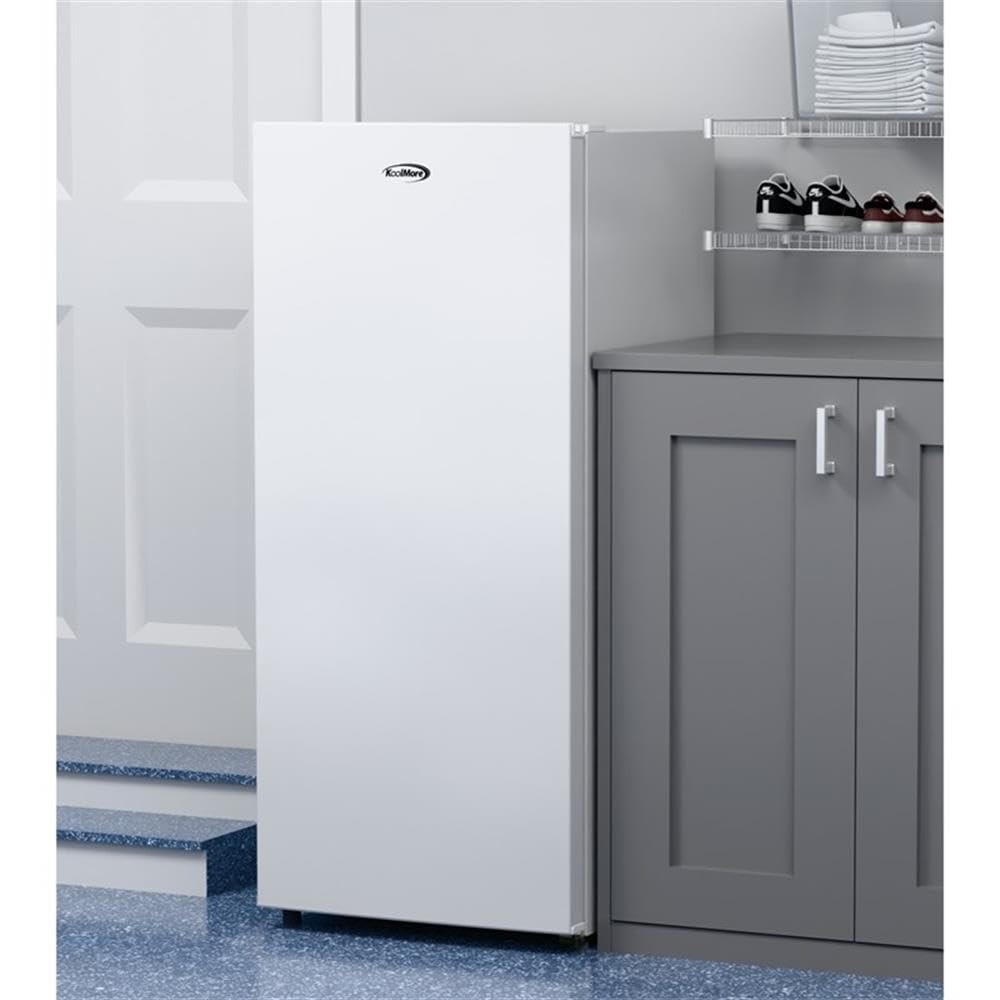 Pemberly Row 7 Cu. Ft. Convertible Upright Freezer/Refrigerator, White Metal Finish, Garage Ready, Adjustable Shelves, Reversible Door, Freestanding Design For Home Or Garage Use on Fridge.com - View 6