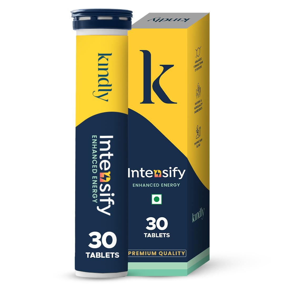 Kindly Intensify For Vitality, Testosterone & Fat Loss | 30 Tablets | Fenugreek Extract For Heart Health Support | L-Carnitine & Catuaba Bark