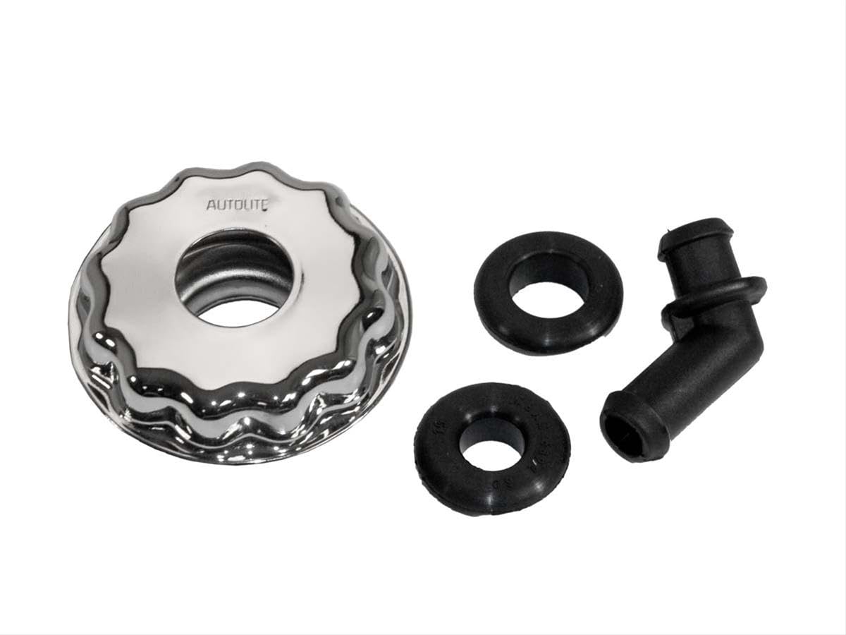 Scott Drake D1AZ-6766-C 1970-1973 Oil Cap With PCV Elbow Chrome